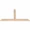 Ekena Millwork Portland Smooth Timber Gable Bracket, Douglas Fir, 48"W x 28"H x 1 1/2"D x 3 1/2"F, 14/12 Pitch GBW048X28X0204POR00SDF - alternate 2